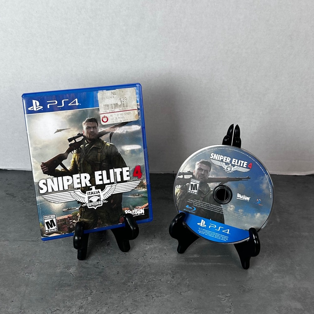 Sniper Elite 4 Italia PS4 PlayStation 4 Game Rebellion‎ Sold Out CUSA-04220